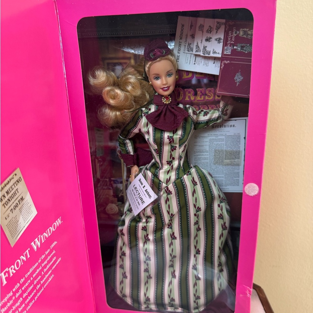 Barbie Victorian Elegance Doll - Pink, Green, White. The Front Window Barbie